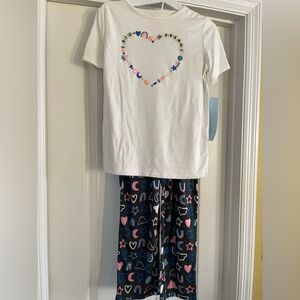 NWT Cat&Jack 3 Piece PJ Set Girls Size XL